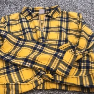 Crop top flannel